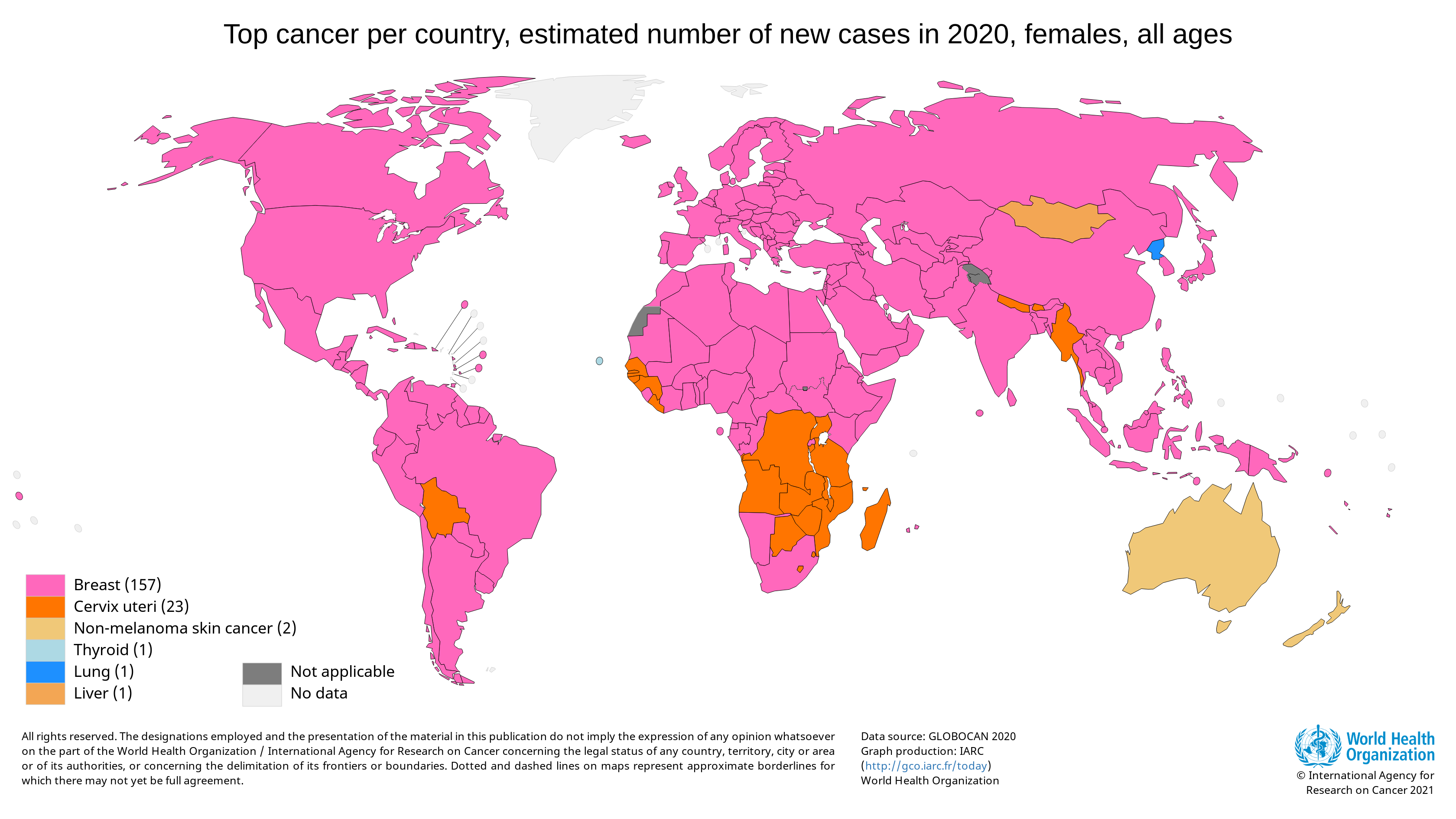 Breast cancer is the most diagnosed cancer among women worldwide
